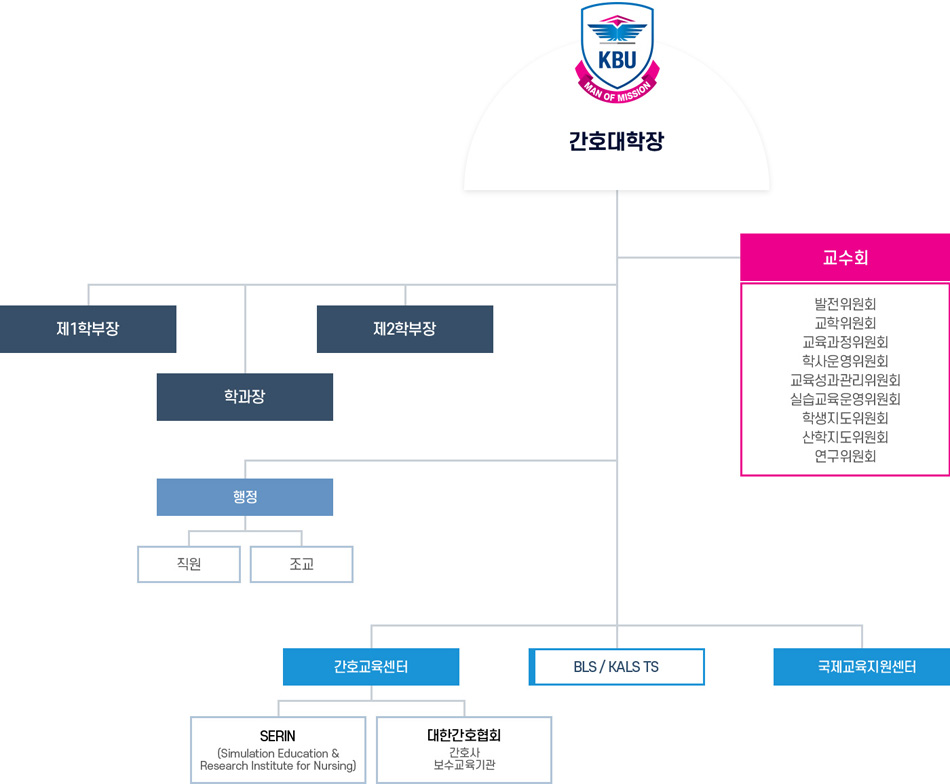 간호학과 조직도 이미지